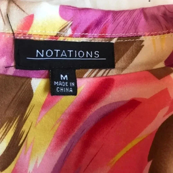 Notations y2k Florals prints 1 Button blazer jacket career wear women size M - Picture 4 of 6